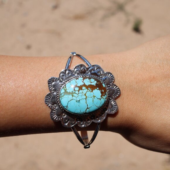 Handmade Native American Cuff Bracelet, @loveyourstyle Turquoise NA Jewelry** - Picture 7 of 11